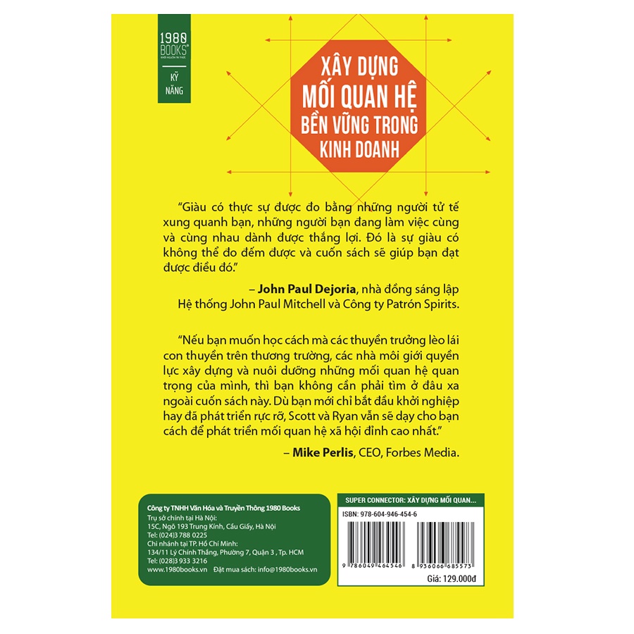 Sách -Super Conector Xây Dựng Mối Quan Hệ Bền Vững Trong Kinh Doanh