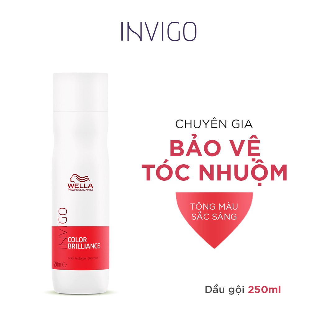 [Mã BMBAU50 giảm 7% đơn 99K] Dầu Gội Wella Invigo Bảo Vệ Tóc Nhuộm, Duy Trì Độ Sáng Bóng Color Brilliance Shampoo