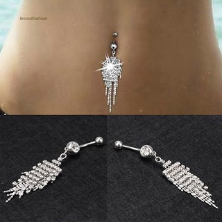 Khuyên đeo rốn dây dài đính đá thời trang