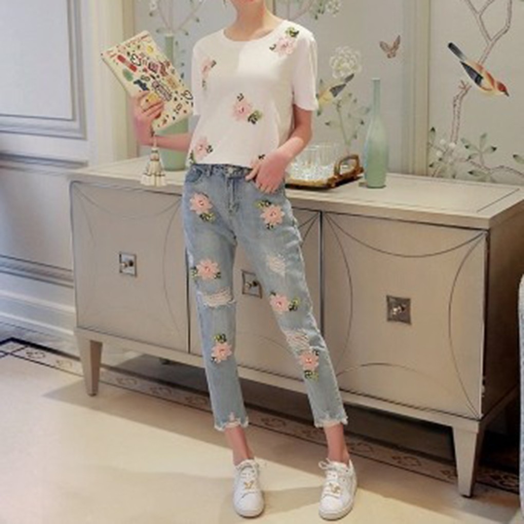 Chi tiết hoa hồng thêu trang trí đa dụng chất lượng cao