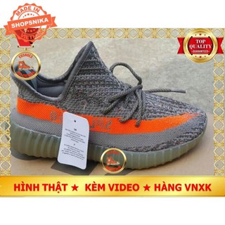 Giày Yz Boost Sply 350 V2 Customs Xám cam Nữ khuyến mãi ⚡Bán sỉ⚡