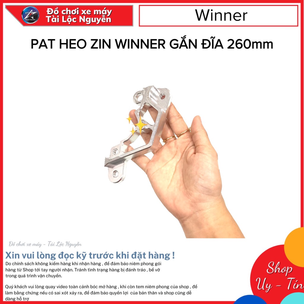 PAT HEO ZIN GẮN ĐĨA 260mm CHO WINNER