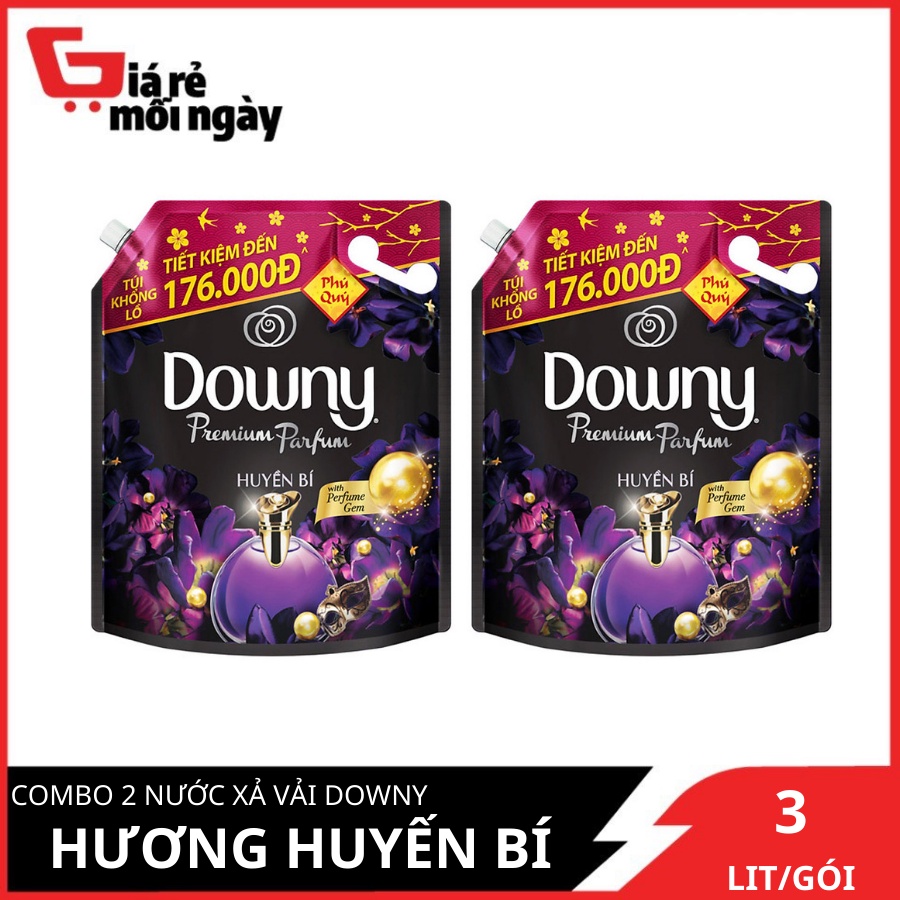 Combo 2 Túi Nước Xả Vải Downy 3.0 L