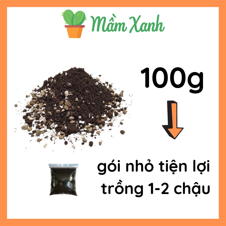 Đất trồng sen đá, xương rồng gói nhỏ, Giàu dinh dưỡng, Kháng Nấm Bệnh 100g