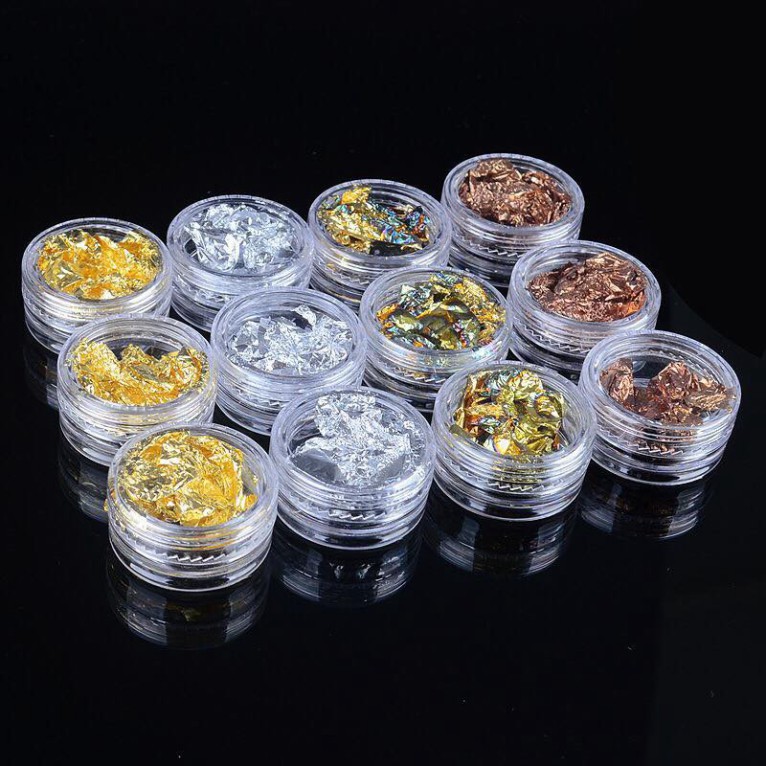 Set giấy nhún 12 hũ ẩn gel , ẩn bột có 4 màu giấy nhún | BigBuy360 - bigbuy360.vn