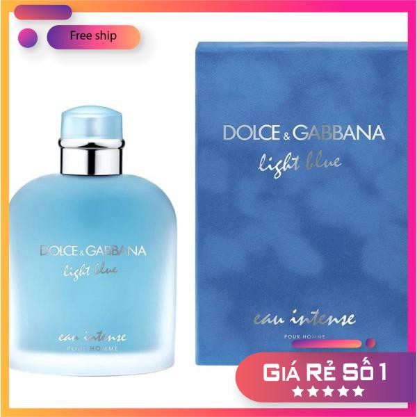 Nước hoa DG Dolce&Gabbana Light Blue Eau Intense For Men 100ml & 200ml Full Seal ⚜️Hàng Authentic⚜️