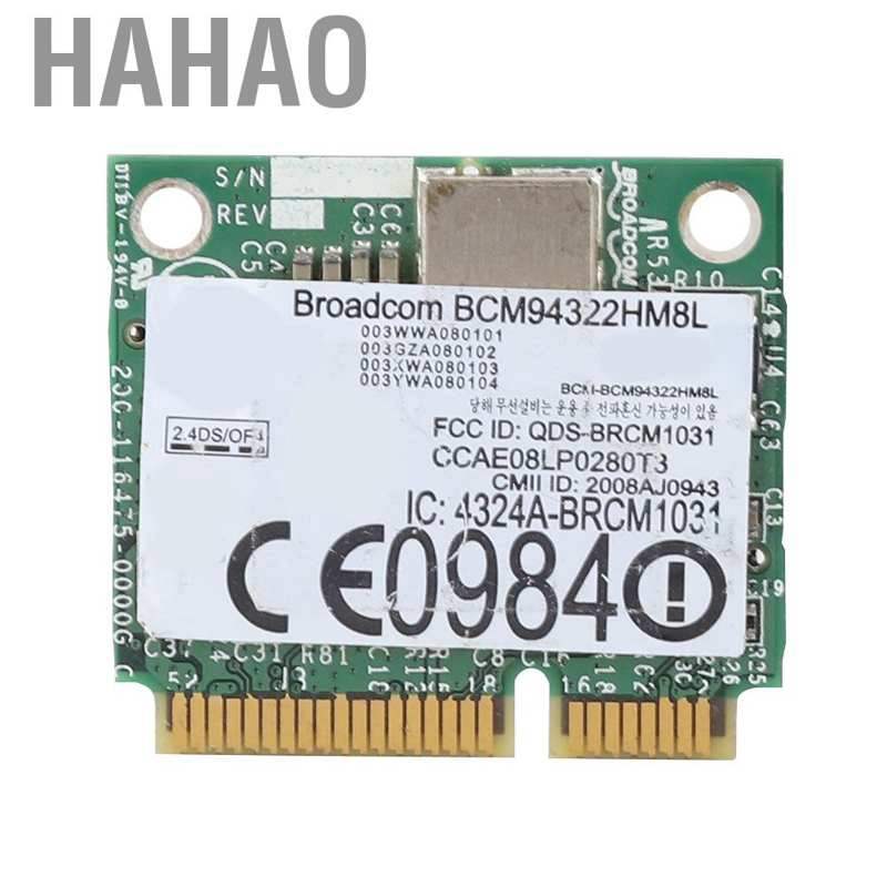 [Seller Recommend] Card mạng Wifi Dw1510 Bcm94322Hm8 Dual Band 5g Pci-E không dây chất lượng cao cho Dell E4200 E5500 | BigBuy360 - bigbuy360.vn