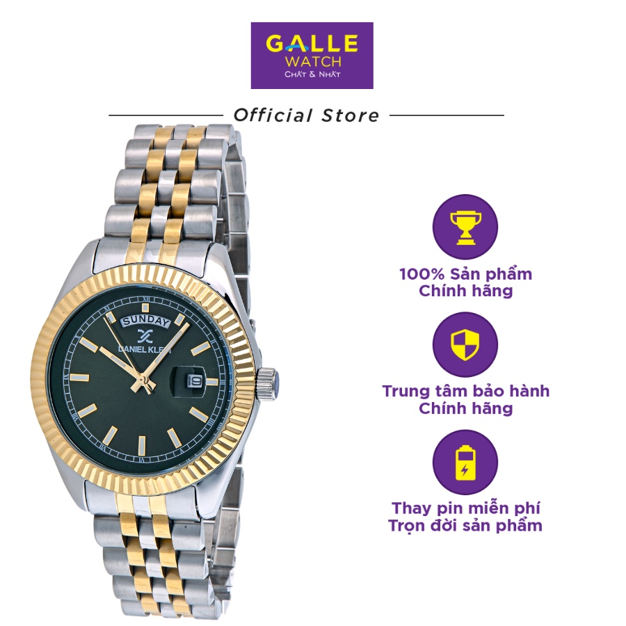 Đồng hồ nam chính hãng Daniel Klein DK.1.12861 chống nước, có lịch ngày thứ, kiểu dáng thể thao, dây thép không gỉ | BigBuy360 - bigbuy360.vn