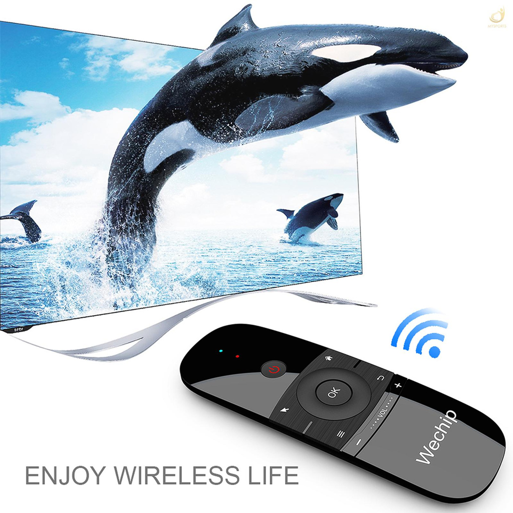 WECHIP Chuột Bay Không Dây 6 Trục W1 2.4g Cho Tv Android Tv Box Laptop Pc