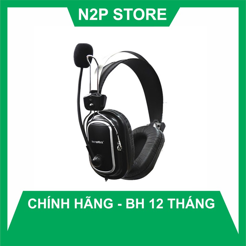 Tai nghe chụp tai Game Net Soundmax AH-302 (Hãng phân phối chính thức)