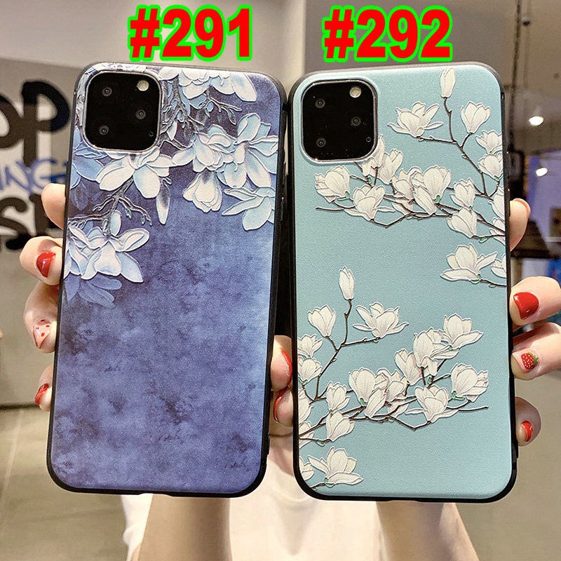 Ốp lưng điện thoại TPU mềm họa tiết Magnolia cho iPhone XS 11 Pro Max X XR 6 6S 7 8 Plus