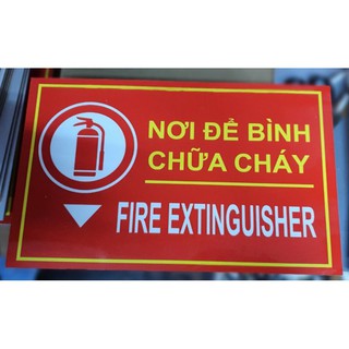 Biển chỉ dẫn nơi để bình chữa cháy