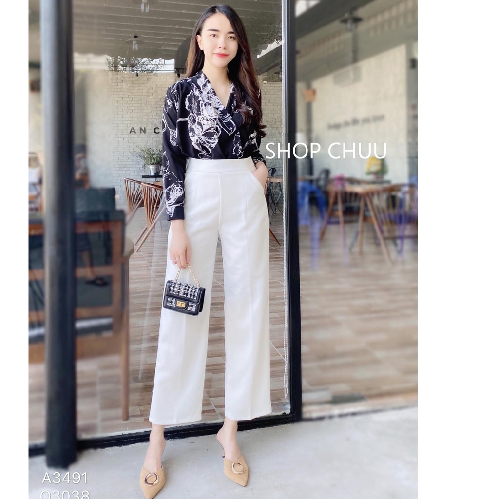 Quần tây ống rộng dáng suông basic, vải không nhăn CHUU Q3038 | BigBuy360 - bigbuy360.vn