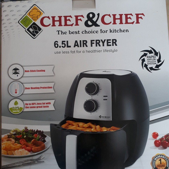 Nồi chiên không dầu CHEF &amp; CHEF 6.5L 1800w
