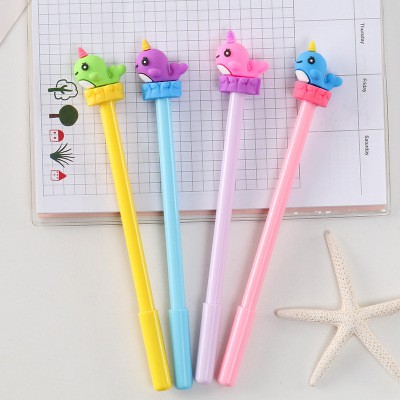 Bút kì lân biển trên sóng D141 bút hoạt hình bút dễ thương bút kute viết gel