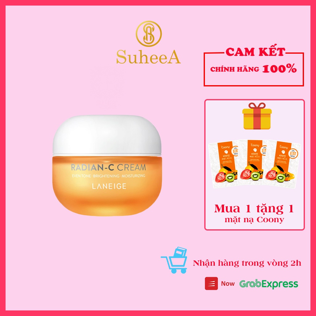 Kem dưỡng trắng da làm mờ đốm nâu LANEIGE RADIAN-C CREAM 50ML