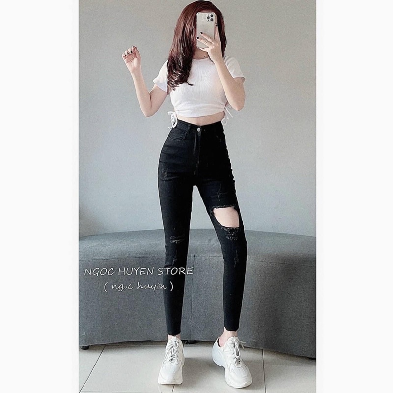 Quần bò rách mã Q32