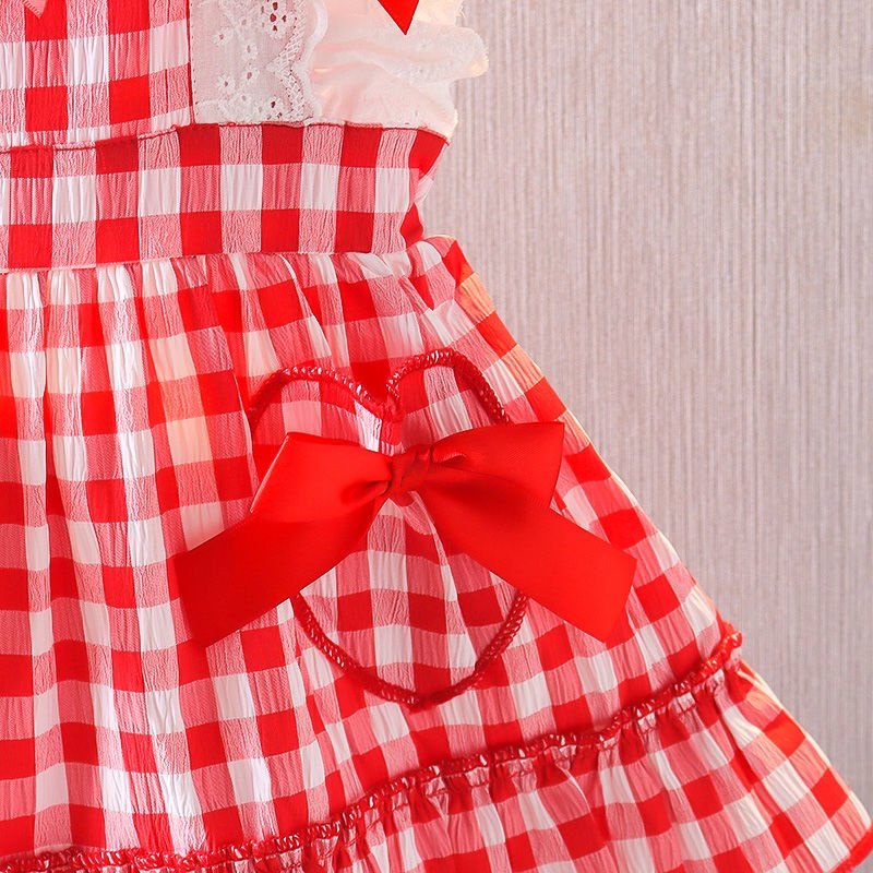 Đầm Công Chúa Hai Dây Phong Cách Lolita Thời Trang Mùa Hè Cho Bé Gái