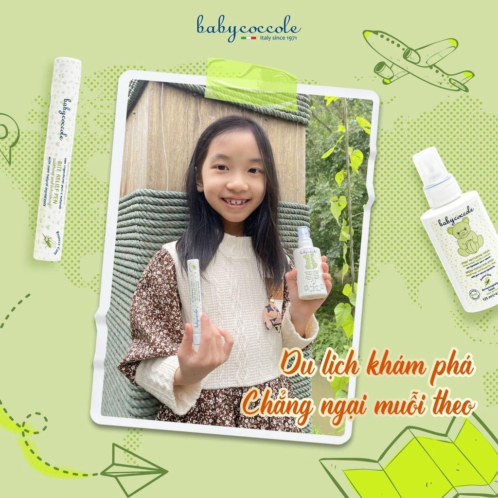 Bút Chấm vết Muỗi Đốt Babycoccole 0M+ Chiết xuất Hạnh Nhân và Dầu oliu 10ml - Hàng chính hãng