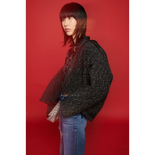 (Sẵn) Áo khoác dạ mũ tweet Zarrraa canh sale, kèm video