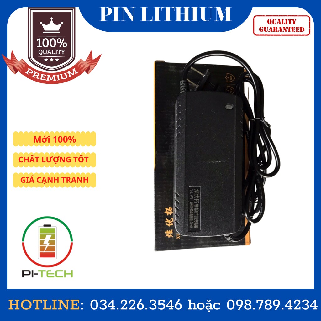 Sạc Pin Lithium 14,6V-6A(2-6A) loại tốt chống ngược cực