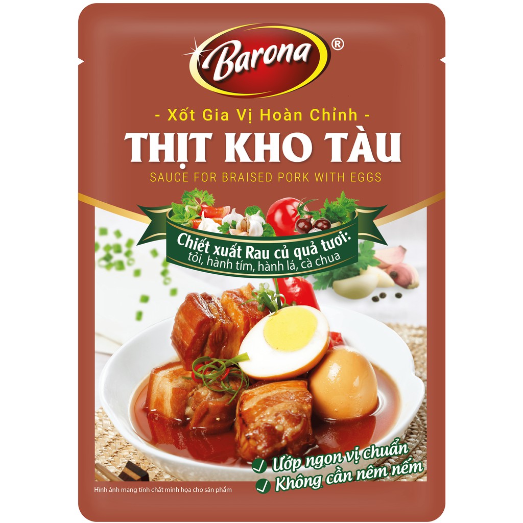 Xốt Gia Vị Hoàn Chỉnh Barona - Thịt Kho Tàu 80g | BigBuy360 - bigbuy360.vn