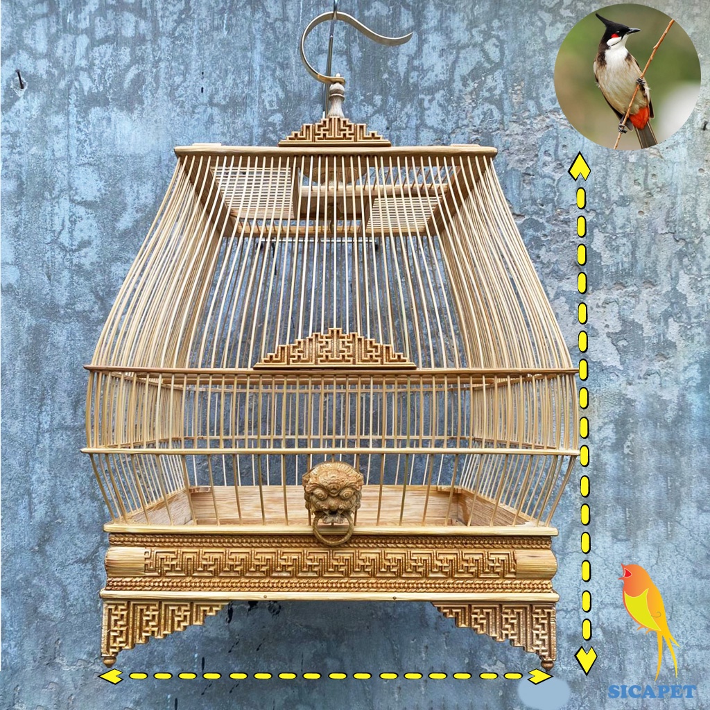 Lồng chim chào mào, Lồng sing Chào Mào vuông tre già SICAPET