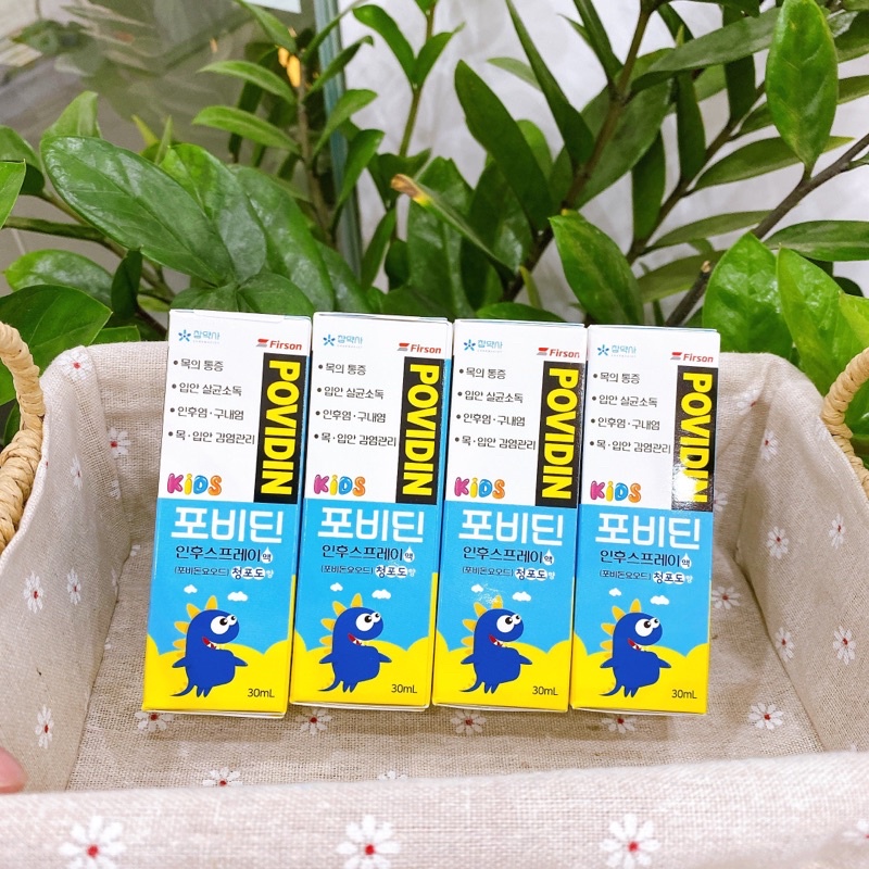 Xịt họng Povidin Hàn Quốc 6m+