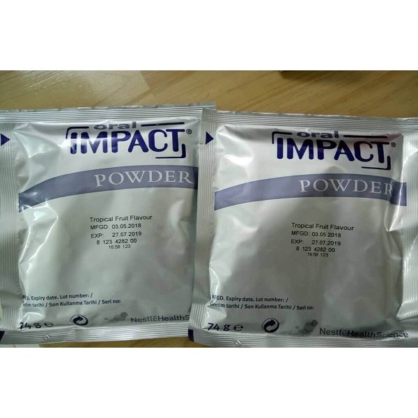 Sữa bột ORAL IMPACT POWDER Dinh dưỡng tối ưu CHO BỆNH NHÂN UNG THƯ VÀ SAU PHẪU THUẬT - 370g