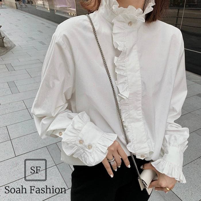 Áo sơ mi nữ form rộng trắng kiểu dáng công sở thiết kế lụa cao cấp dài tay đẹp Hàn Quốc