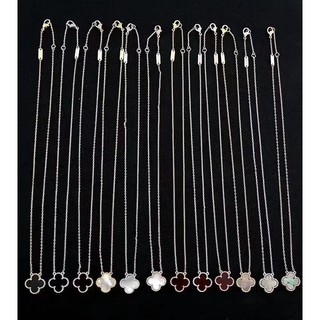 Vòng cổ nữ mạ vàng 18k mặt cỏ ba lá thời trang