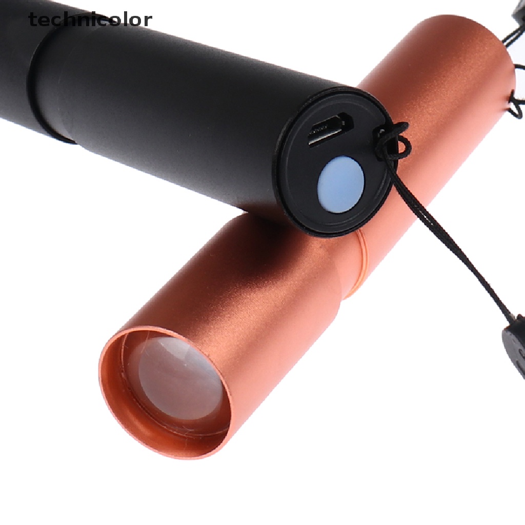 Đèn Pin Mini Siêu Sáng 3 Chế Độ Có Thể Sạc Lại Bằng Cổng USB