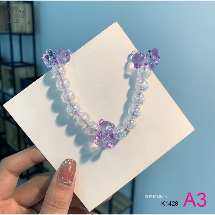 Dây buộc tóc kết hợp vòng đeo tay cao cấp Orin K1428