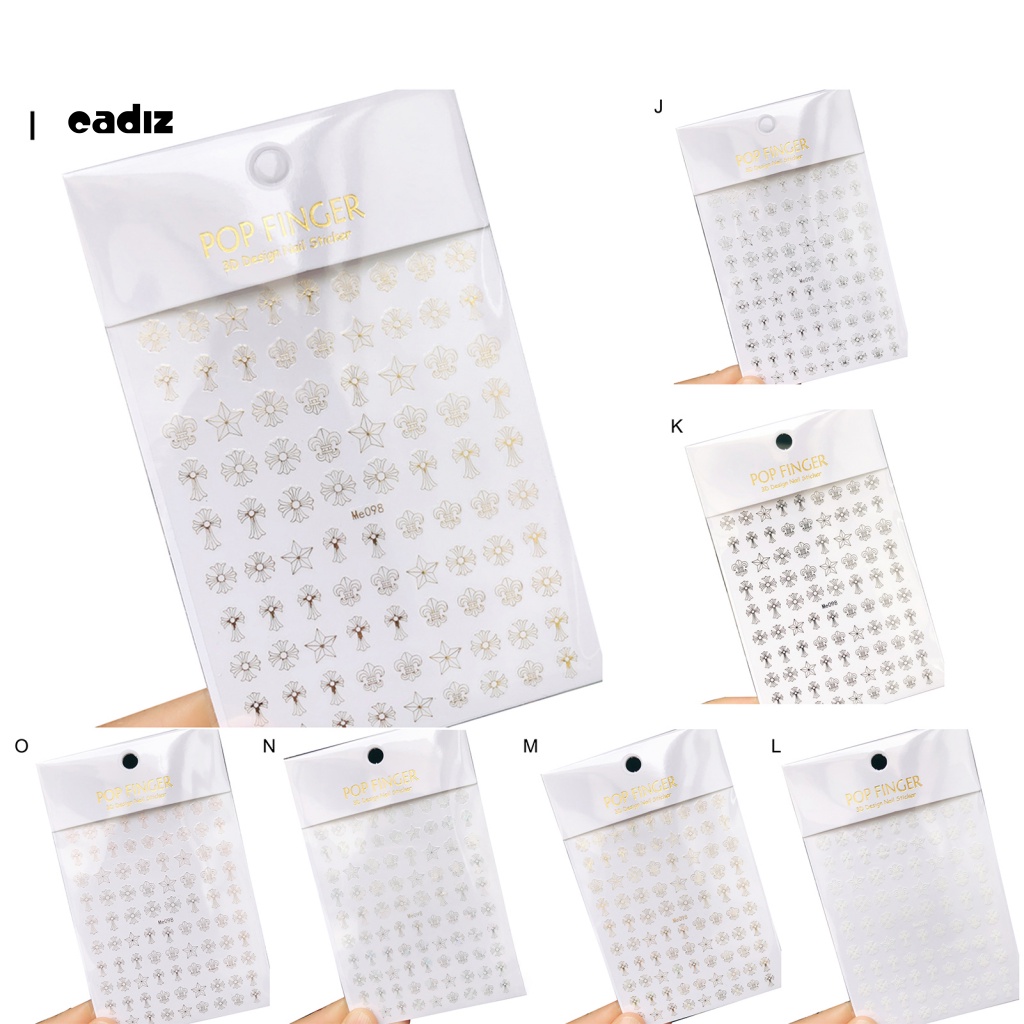 Phụ Kiện Miếng Dán Trang Trí Móng Tay Hình Chữ Thập