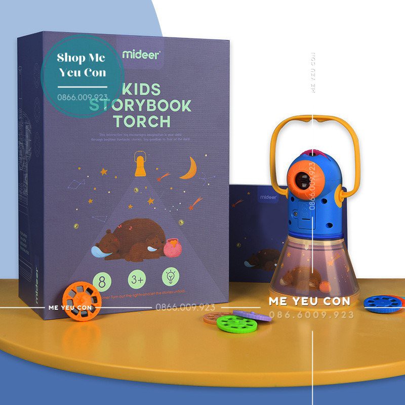 Chính Hãng Đèn Pin Chiếu Kể Chuyện Mideer Storybook Torch