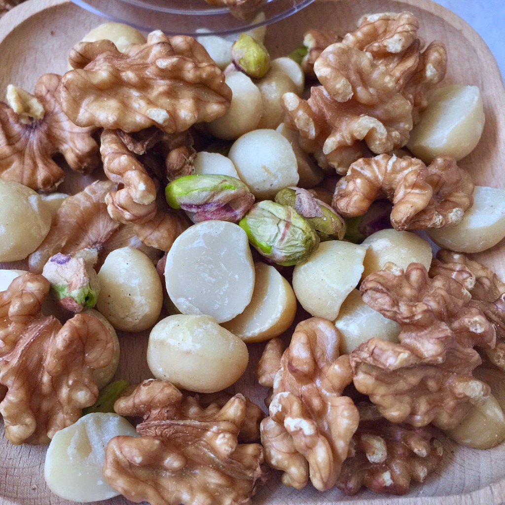 MIXNUT 3 loại hạt Thượng hạng( Macca Úc, Óc chó Mỹ, Hạt dẻ Mỹ), chính hãng, siêu ngon 250/500g