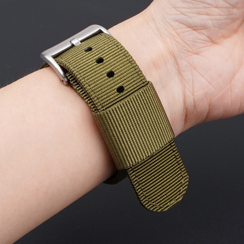 Dây Đeo Nylon Thay Thế 16mm 18mm Cho Casio GM110 GM2100 GA900 AQ-S810