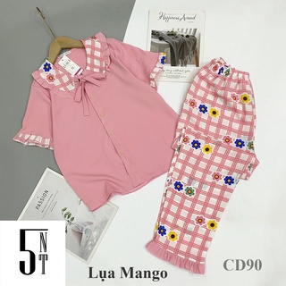 [Hàng Loại 1] Đồ Bộ LỤA LATIN  -  Bộ Tay Cộc, Quần Dài