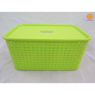 [Giá sỉ] Rổ đan có nắp nhựa việt nhật