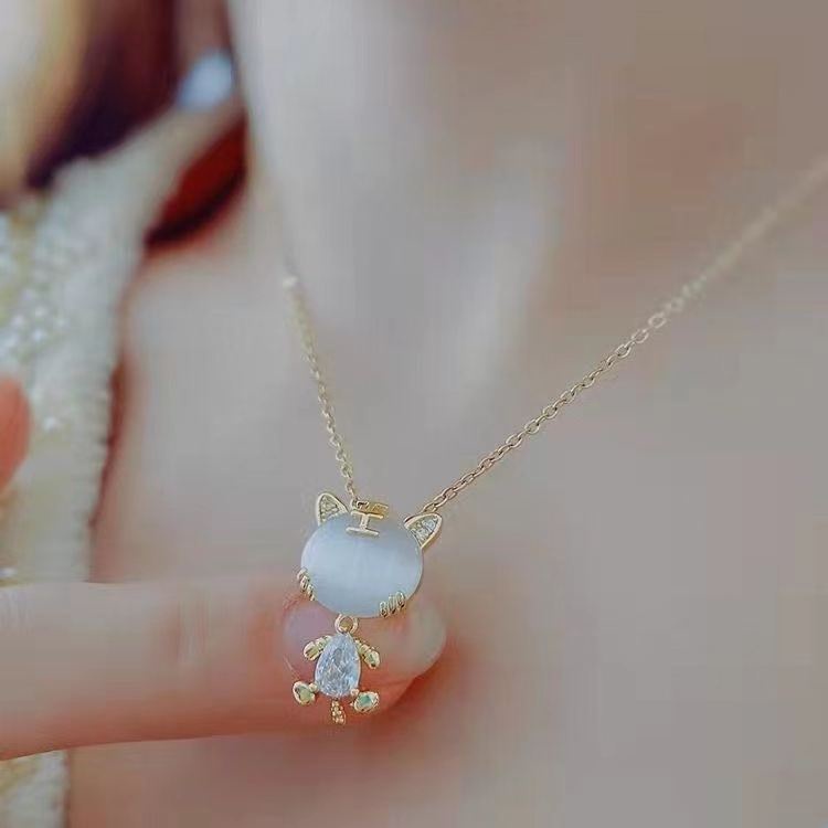 Vòng cổ Mạ Vàng 18K Mặt Hình Con Hổ Đính Đá Thời Trang Cho Nữ
