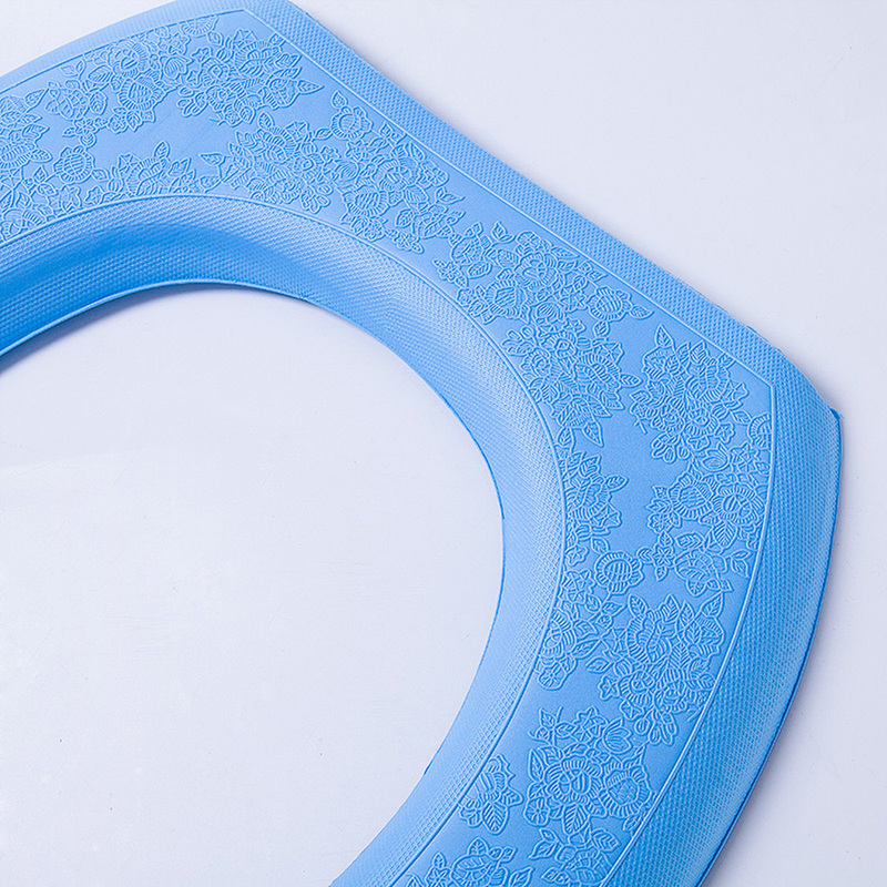 Miếng đệm lót ghế ngồi toilet hình tròn bằng EVA mềm mại chống thấm nước rửa sạch được tái sử dụng được