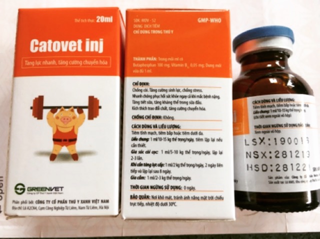 CATOVET INJ 20ML - CHỐNG CÒI TĂNG CƯỜNG SINH LỰC CHỐNG STRESS