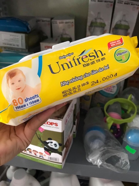 Khăn ướt 80 tờ Unifresh Không mùi