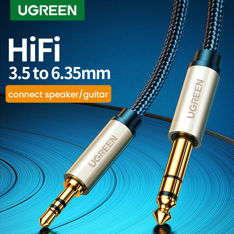 Cáp âm thanh 3.5mm sang 6.5mm Ugreen 10625 40803 40804 40805 10630  AV127 Chình Hãng