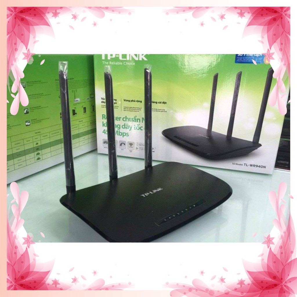 Bộ Phát Wifi TP-Link TL-WR940N - Router Wifi Chuẩn N Tốc Độ 450Mbps | BigBuy360 - bigbuy360.vn