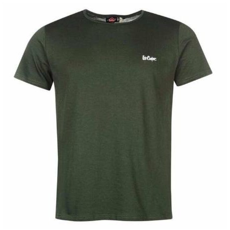 Áo Thun nam không cổ Lee cooper Plain Polo Shirt Mens Cao Cấp (Xanh - Size EU - Xách tay UK)
