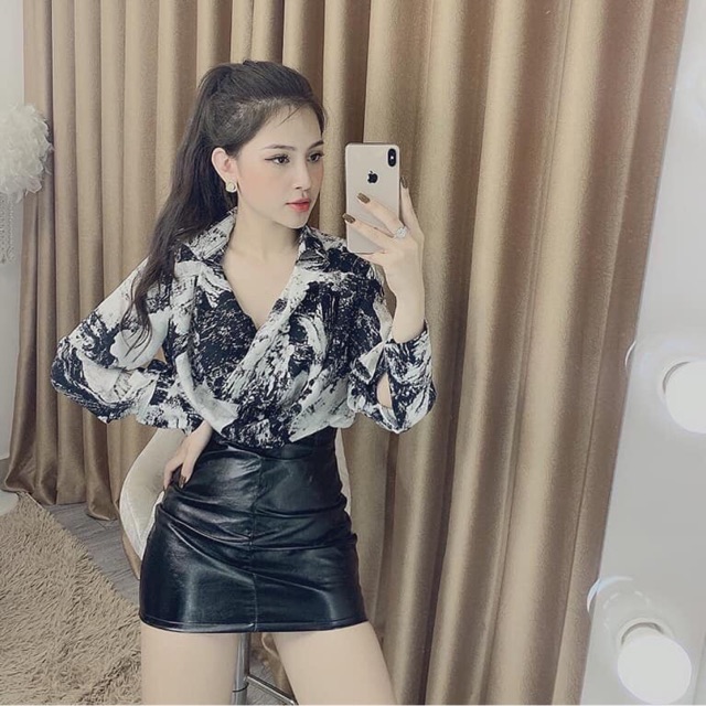 SET ÁO LOAN + CHÂN VÁY DA (bigsize 55-85kg - 3 size: L/XL/XXL)