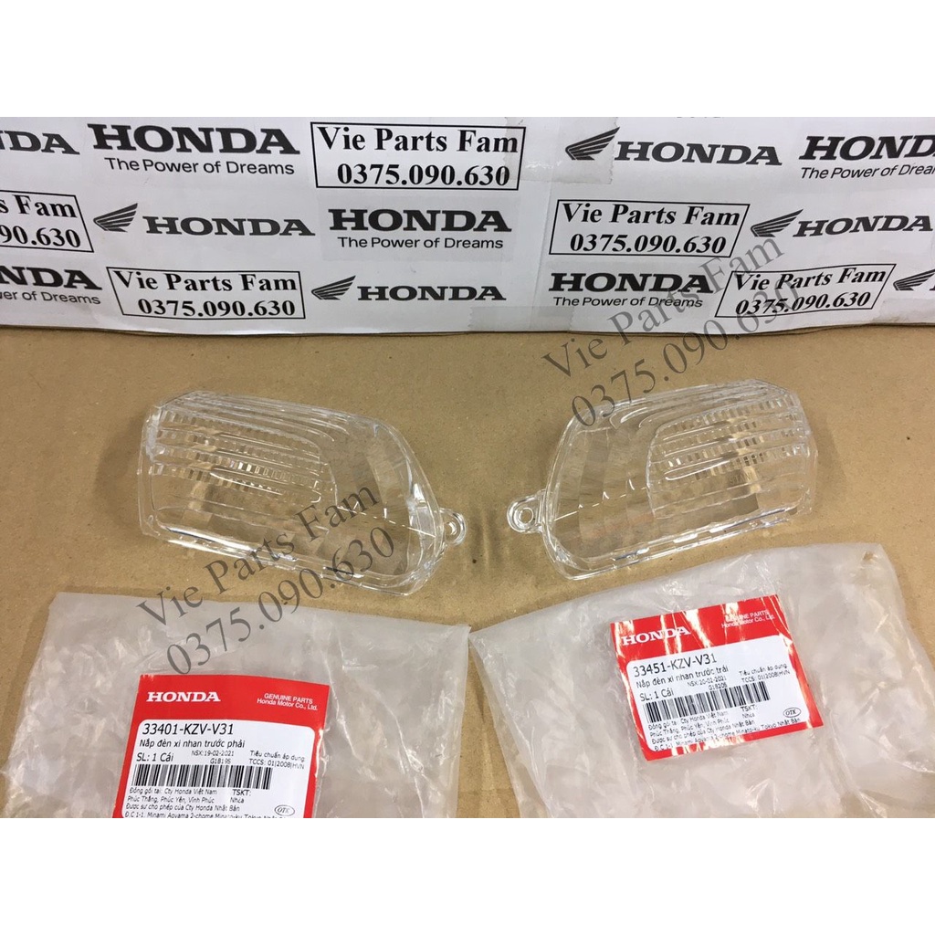 Nắp chụp đèn xi nhan trước trái phải Dream 110 2013-2016 - Hàng chính hãng Honda