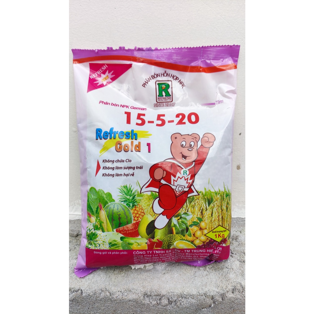 Phân bón NPK 15-5-20 kích nụ và nuôi nụ cây mai vàng