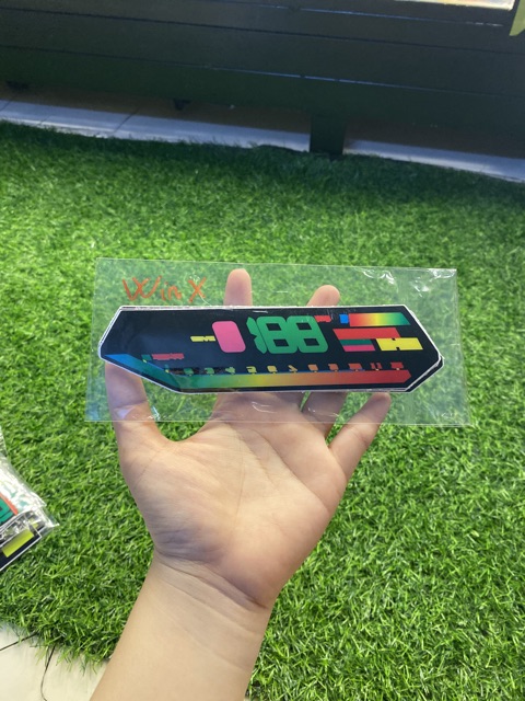 Miếng dán trang trí mặt đồng hồ xe Winner X